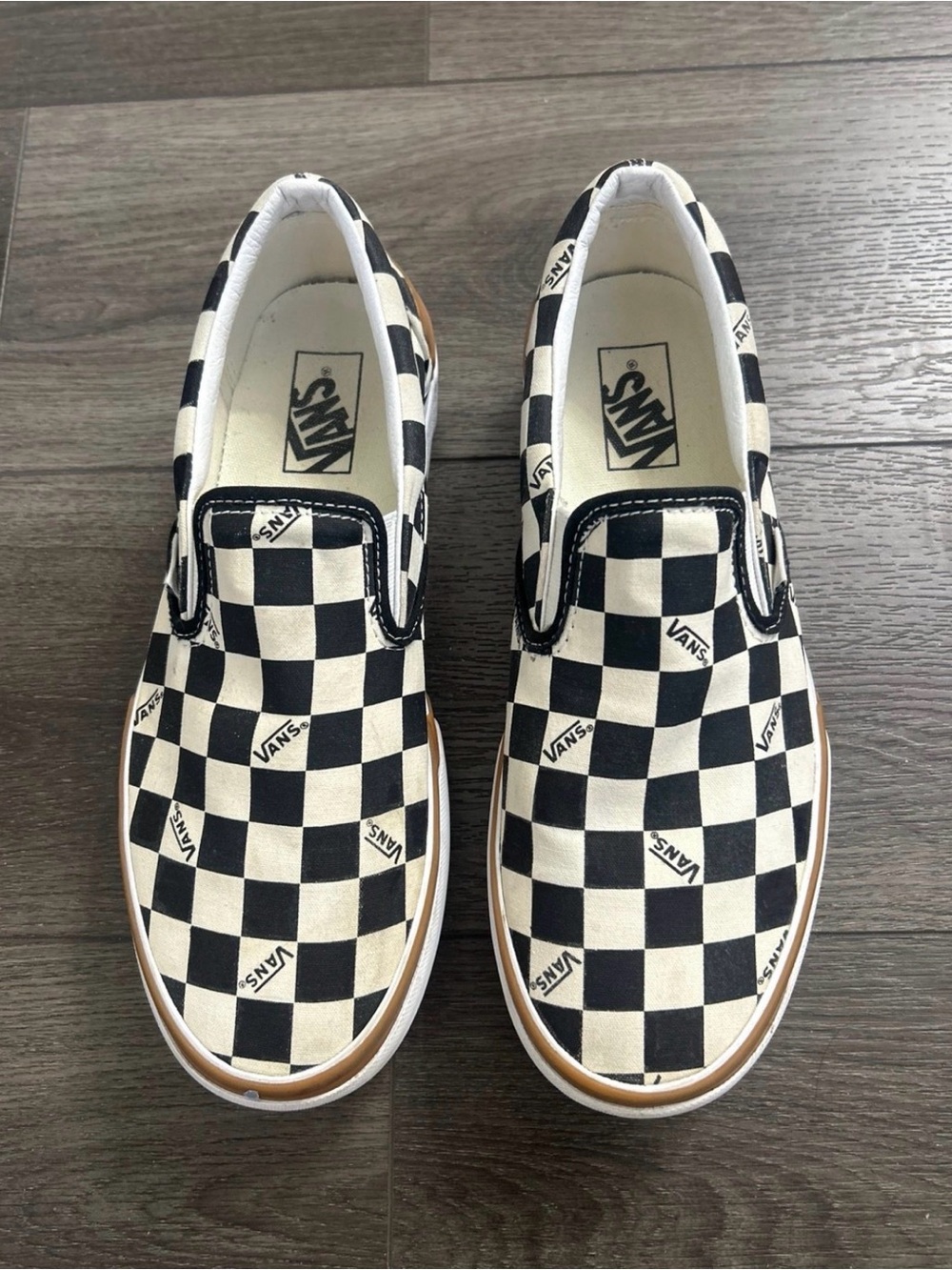 Vans era stacked/platform / checker